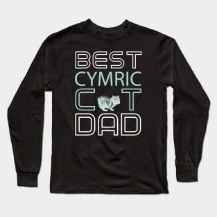 Best Cymric Cat Dad Long Sleeve T-Shirt